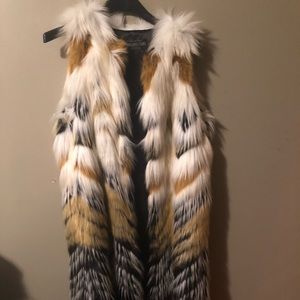 Donna Salyers Faux Fur Vest. Never worn.